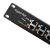Patchpanel QOLTEC 54478 12 porttia PoE musta