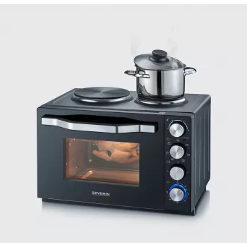 Severin TO 2073 XXL miniuuni 60 L 2 200 W musta grilli