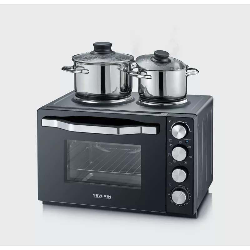 Severin TO 2073 XXL miniuuni 60 L 2 200 W musta grilli