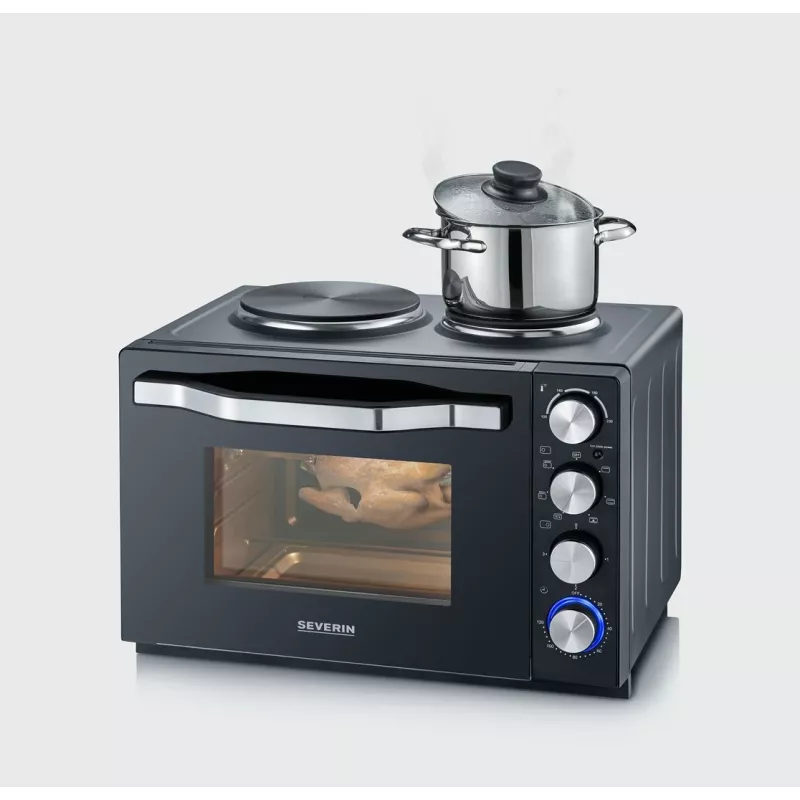 Severin TO 2073 XXL miniuuni 60 L 2 200 W musta grilli