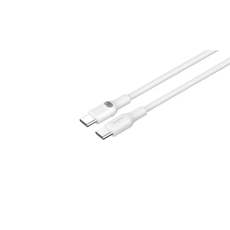 USB Type-C - USB Type-C -kaapeli Havit CB6280 1m valkoinen