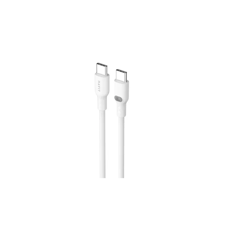 USB Type-C - USB Type-C -kaapeli Havit CB6280 1m valkoinen