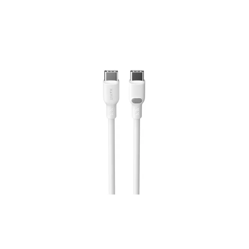 USB Type-C - USB Type-C -kaapeli Havit CB6280 1m valkoinen