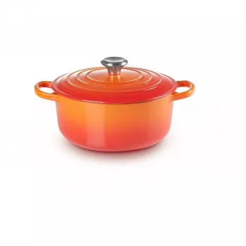 Le Creuset Signature -pata 22 cm punainen