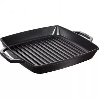 Grillipannu Staub 40511-683-0 suorakaiteen muotoinen musta 348x280x43 mm
