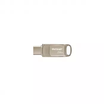 USB-muistitikku PATRIOT PS256GT560DS5D 256 GB USB 3.2 (USB-A/USB-C) kääntyvä, hopea, 120 MB/s
