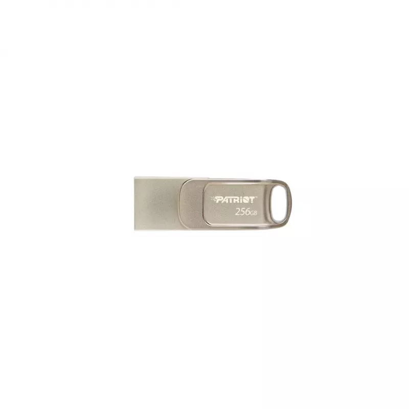 USB-muistitikku PATRIOT PS256GT560DS5D 256 GB USB 3.2 (USB-A/USB-C) kääntyvä, hopea, 120 MB/s