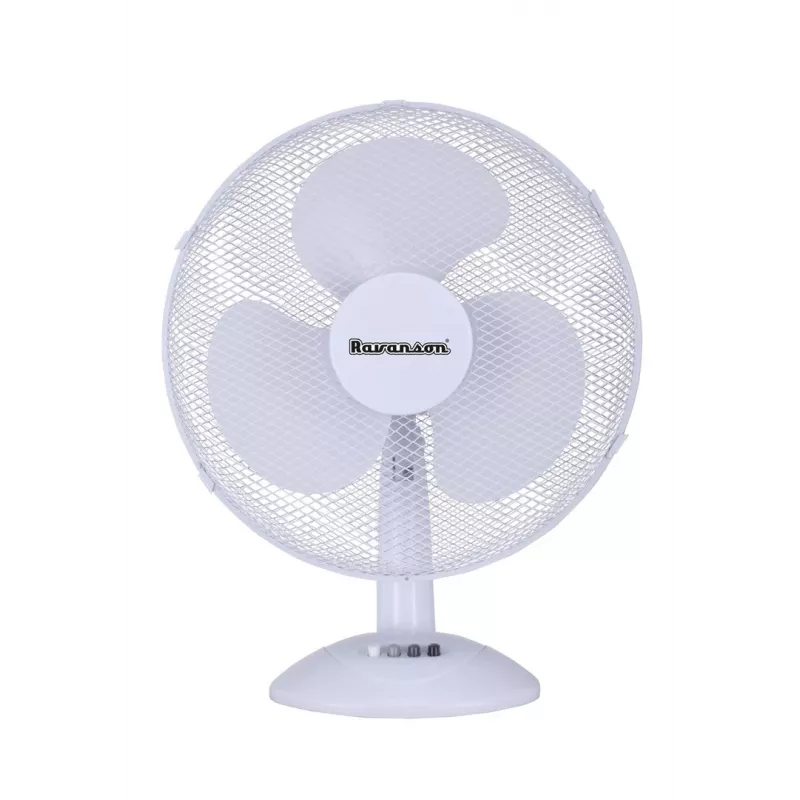 Ravanson WT-1040 pöytätuuletin kotiin — 43 cm, 3 lapaa, 3 nopeutta, 45 W, muoviosa, harmaa