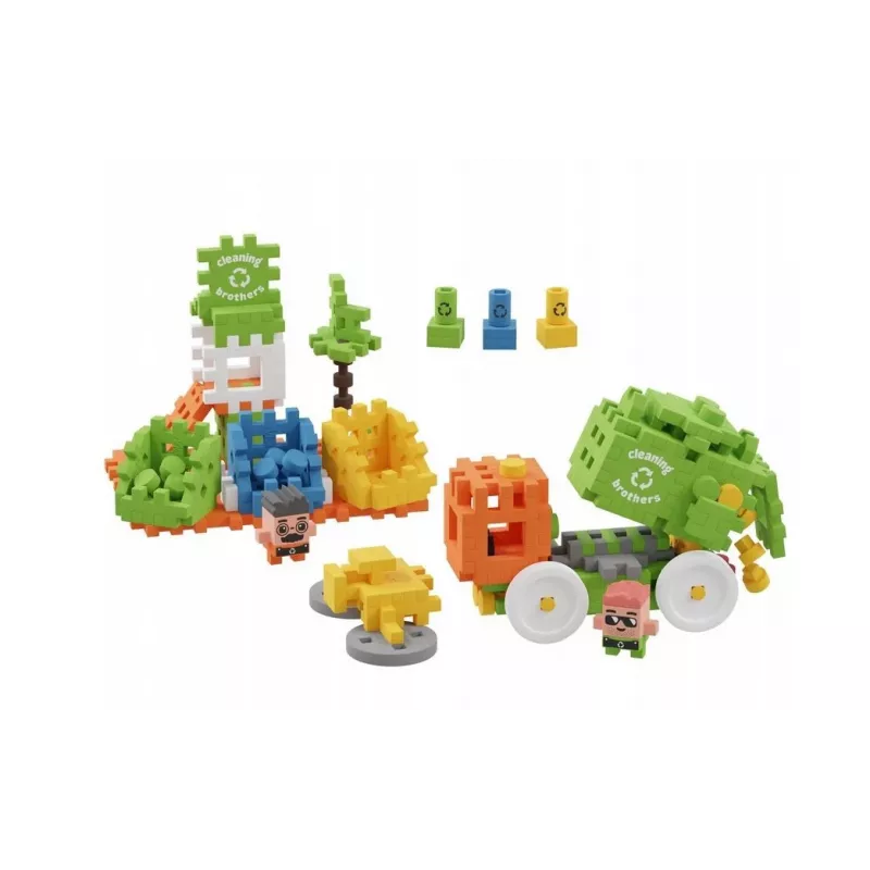 Marioinex Mini Waffle City jäteauto rakennuspalikat, 148 kpl (903131)