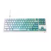 Havit KB901L pelinäppäimistö valkoinen ja vihreä USB johdollinen RGB-LED