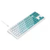 Havit KB901L pelinäppäimistö valkoinen ja vihreä USB johdollinen RGB-LED