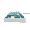 Havit KB901L pelinäppäimistö valkoinen ja vihreä USB johdollinen RGB-LED