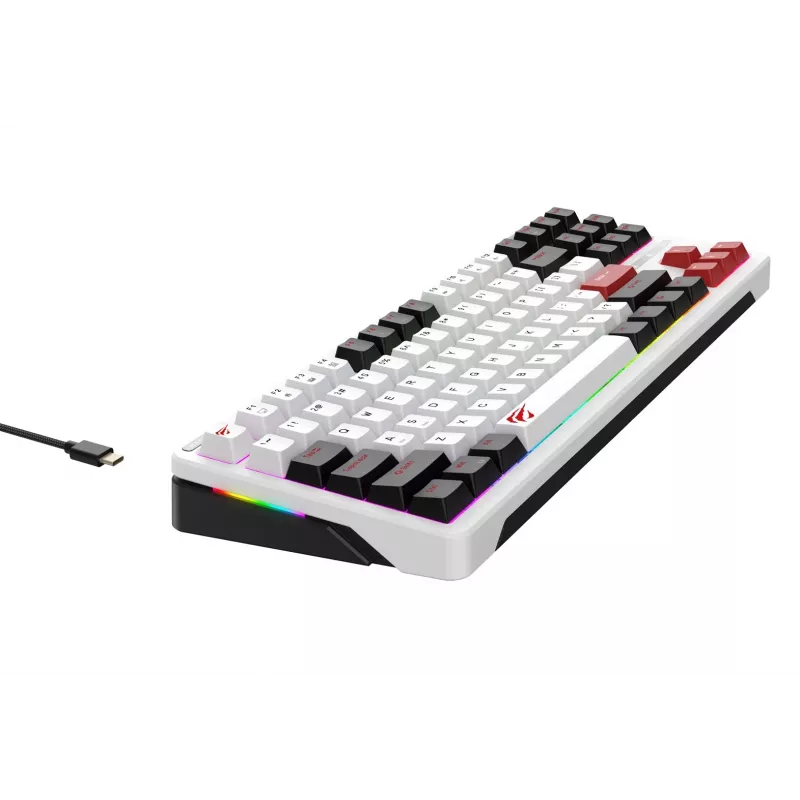 Havit KB902L pelinäppäimistö 80 % johdollinen USB QWERTY 88 näppäintä RGB LED