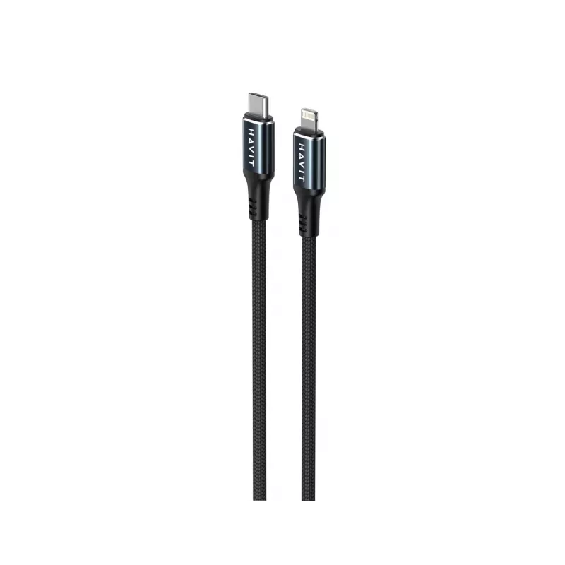 Havit CB6311 USB Type-C - Lightning-kaapeli 1 m musta 30 W