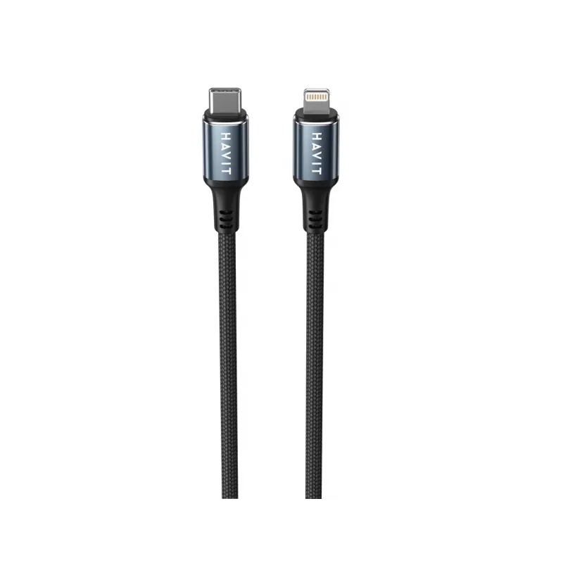 Havit CB6311 USB Type-C - Lightning-kaapeli 1 m musta 30 W