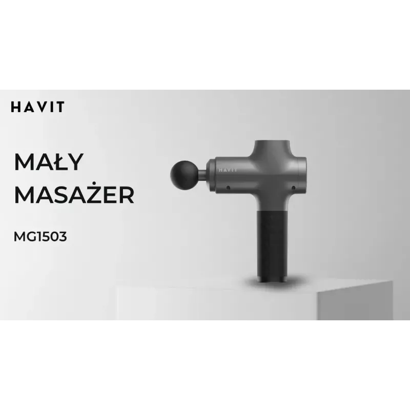 Havit MG1503 pistoolikäsihierontalaite koputus- ja värähtelyhieronnalla