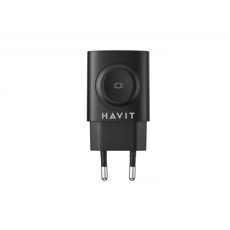 Havit UC132 EU GaN 22W kaksiporttinen laturi langaton lataus musta