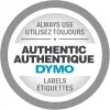 DYMO D1 nailon-tarranauha S0718050, 19 mm x 3,5 m, musta valkoisella