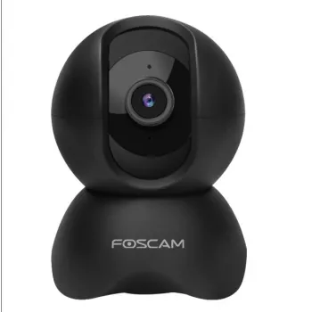 IP-valvontakamera Foscam X5, hehkulampun muotoinen, 5 MP (2560×1920), Wi‑Fi & Ethernet, MicroSD jopa 256 GB, 360° kääntö/kierto, 6x digitaalinen zoom, yönäkö 8 m