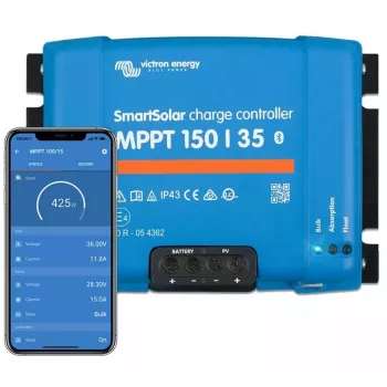 MPPT-aurinkolataussäädin Victron Energy SmartSolar 150/35 – 150 V tulo, 35 A lähtö