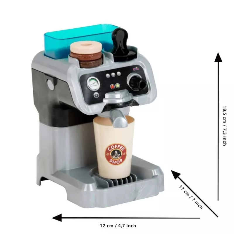 Espressokone KLEIN 9510 kompakti muotoilu, lapsiystävällinen leikkiespressokeitin