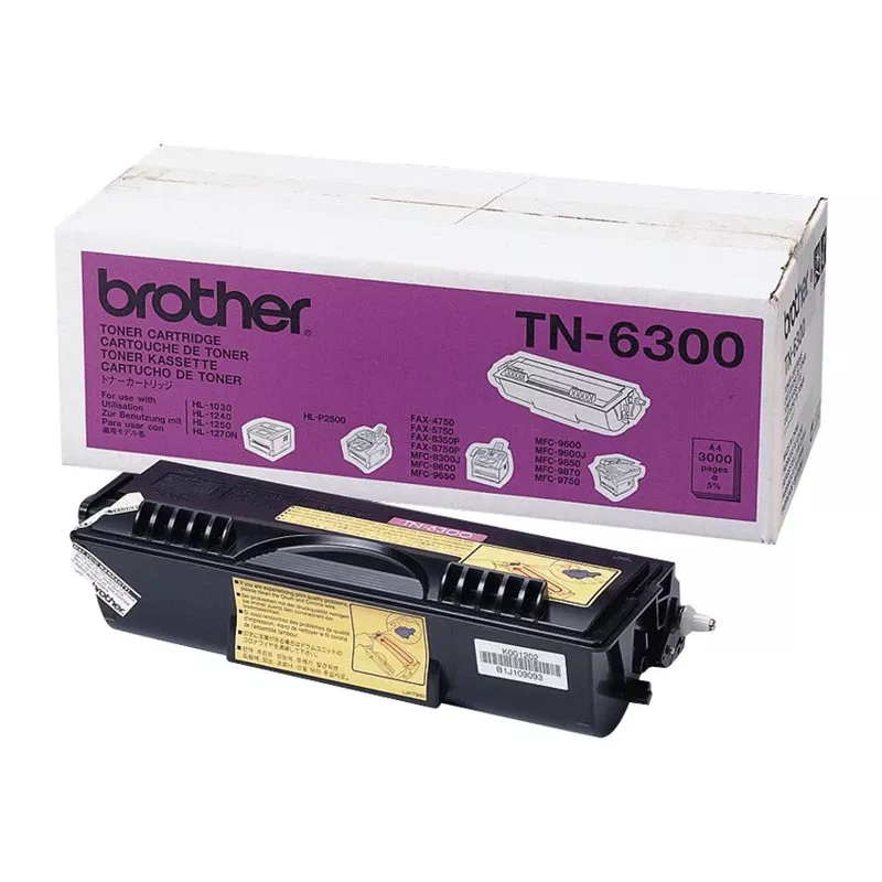 Brother TN-6300 väriainekasetti, musta, 3000 sivua