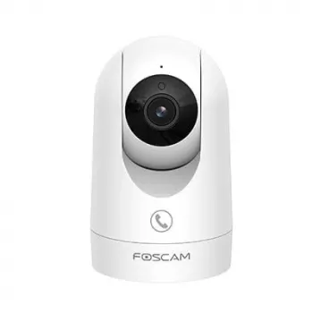 IP-valvontakamera Foscam R8M valkoinen – 8 MP 4K (3840×2160), 2,8 mm lasilinssi, 350° vaaka / 150° pysty, 2,4G/5G Wi‑Fi, microSD enintään 256GB