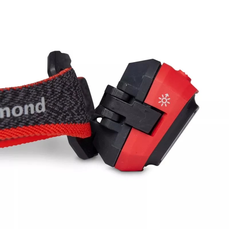 Black Diamond Storm 450 musta, punainen otsalamppu