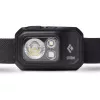 Black Diamond Storm 450 musta, punainen otsalamppu