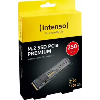 Intenso PREMIUM - SSD - 250 GB - sisäinen - M.2 2280 - PCI Express 3.0 x4 (NVMe) (3835440)