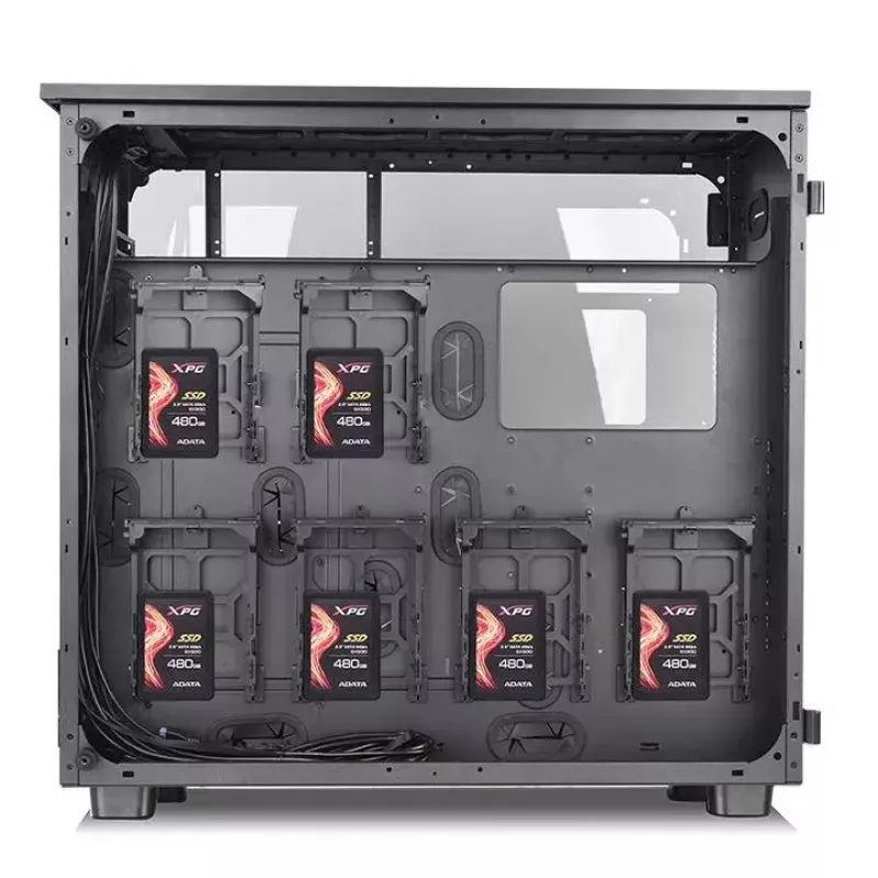 tietokonekotelo Thermaltake View 91 TG RGB Ultra Tower musta