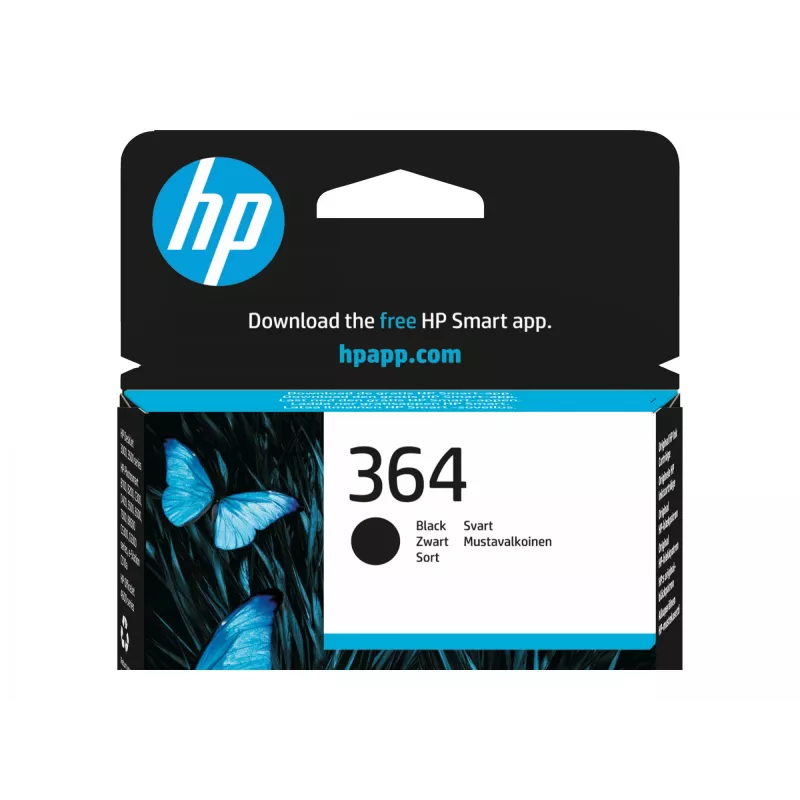 HP 364 muste musta Vivera blister Photosmart C5380 C6380 D5460 B8550
