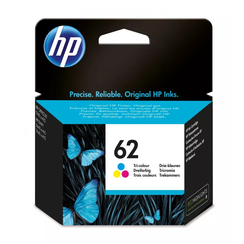 HP 62 Tri-Color värikasetti blister