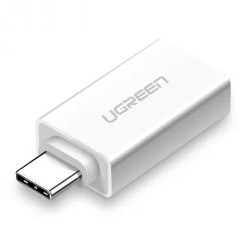 UGREEN USB-C - USB 3.0 A -urosadapteri valkoinen
