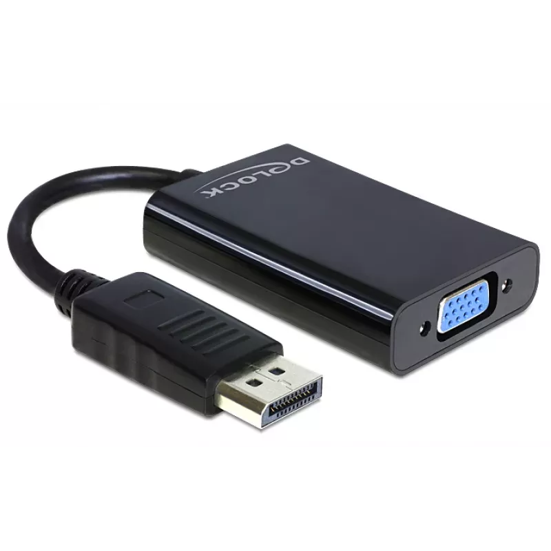 Delock adapteri DisplayPort uros > VGA 15-pin naaras - DisplayPort-adapteri - DisplayPort (M)