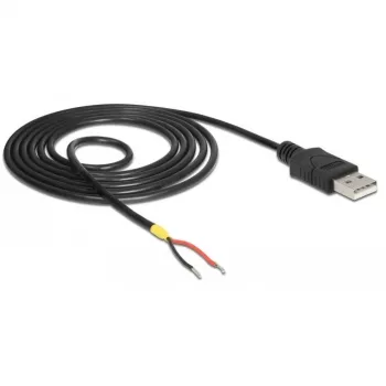 DELOCK kaapeli USB 2.0 Type-A uros > 2x avoimet kaapelinpäät