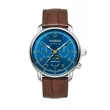 Kello Zeppelin Mediterranee 96363 42mm musta