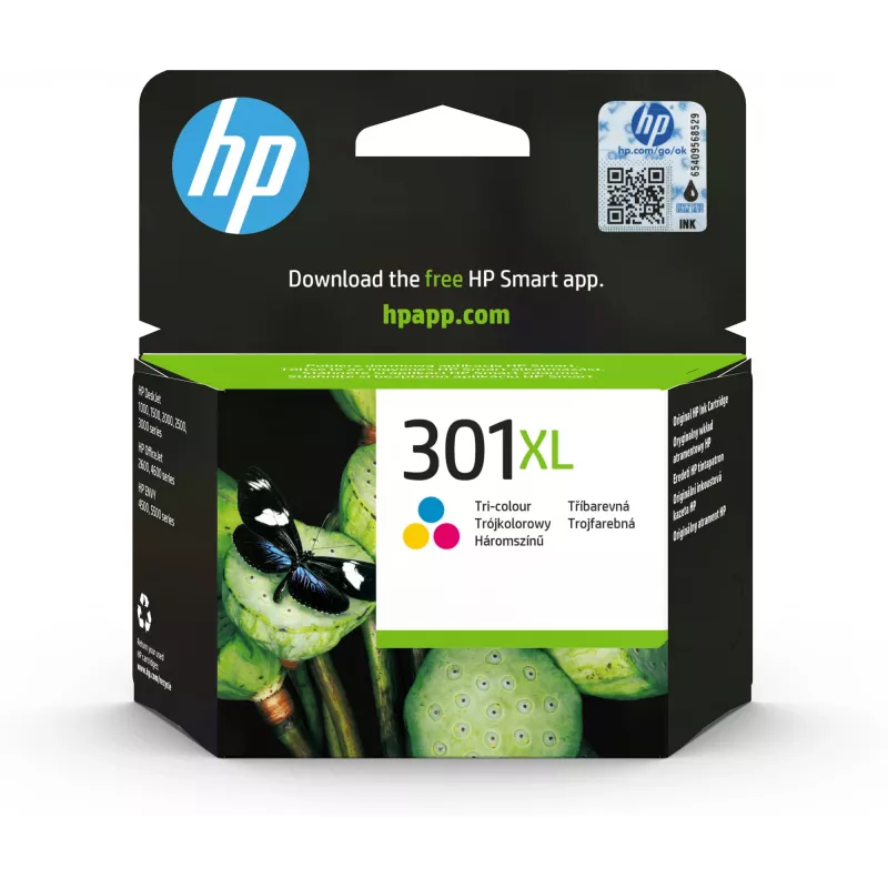 HP 301XL värimusteläpipakkaus DesignJet 1050 monitoimitulostin