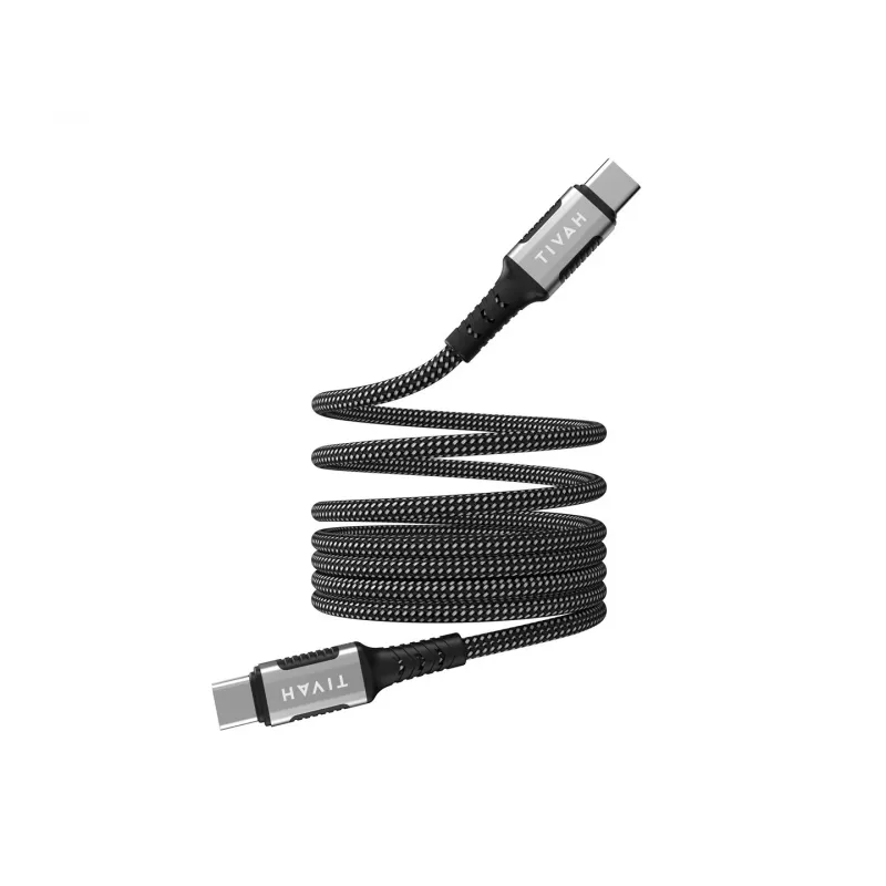 Havit CB6297 magneettikaapeli USB Type-C - USB Type-C 1 m musta