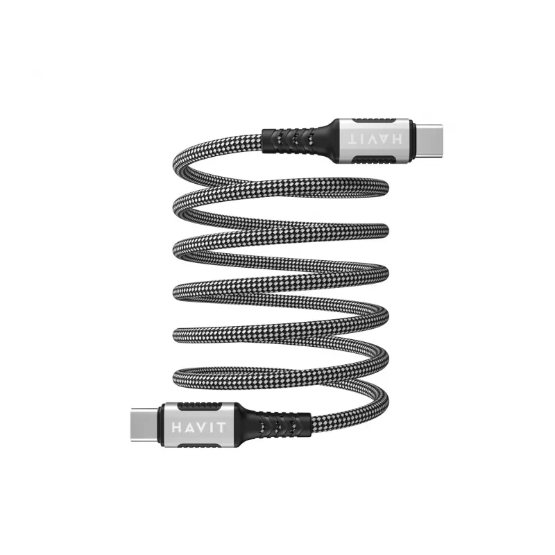 Havit CB6297 magneettikaapeli USB Type-C - USB Type-C 1 m musta