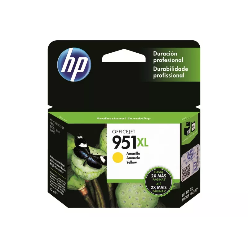 HP 951XL muste keltainen läpipakkaus OJ Pro 8600 8600plus 8100