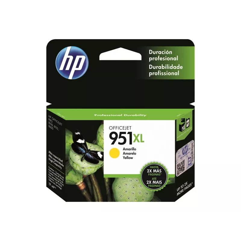 HP 951XL muste keltainen läpipakkaus OJ Pro 8600 8600plus 8100