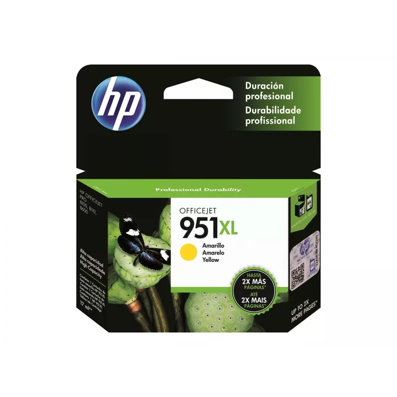 HP 951XL muste keltainen läpipakkaus OJ Pro 8600 8600plus 8100