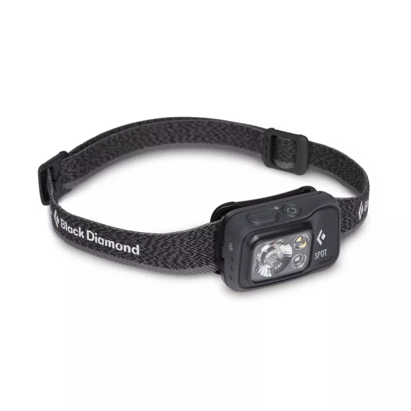 Black Diamond Spot 400 musta, punainen otsalamppu-LED