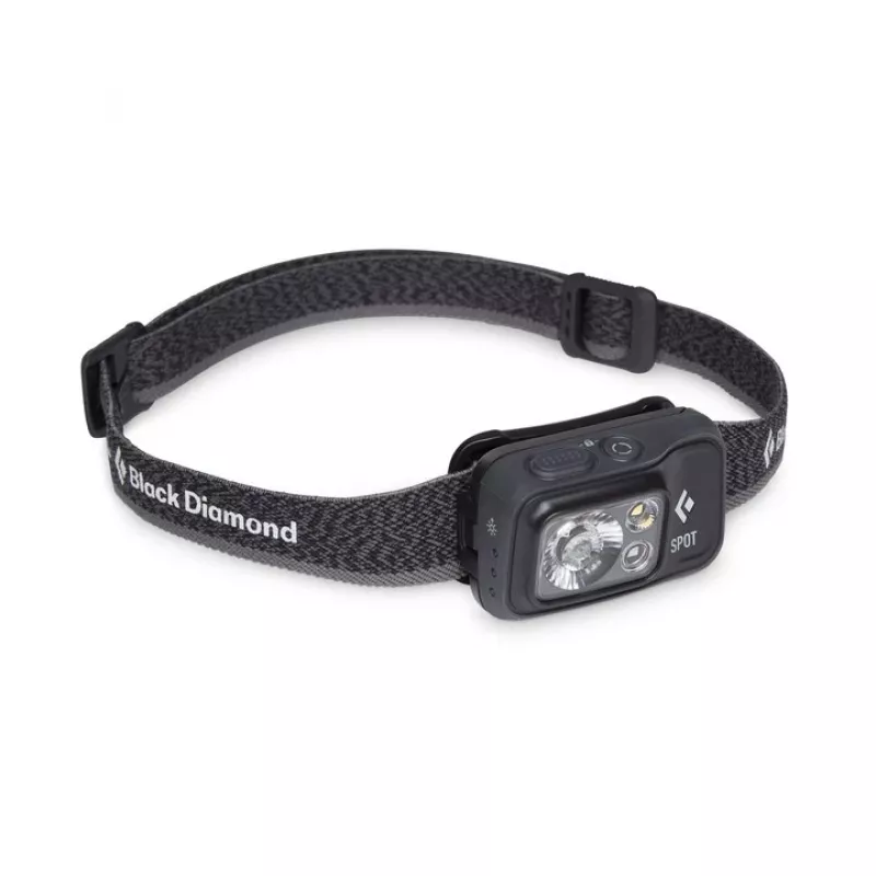 Black Diamond Spot 400 musta, punainen otsalamppu-LED