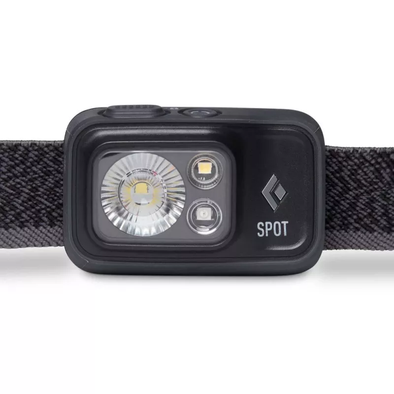 Black Diamond Spot 400 musta, punainen otsalamppu-LED