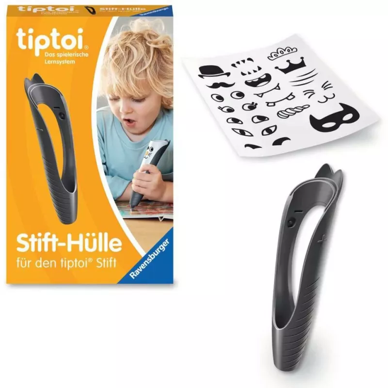 tiptoi pin-Case vaihdettava musta, suojakotelo musta