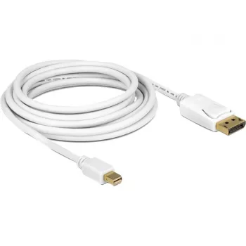 DisplayPort-kaapeli DeLOCK 83483 Mini DisplayPort 3 m valkoinen