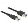 USB-kaapeli DeLOCK 85056 USB 3.2 Gen 1 2m USB A musta