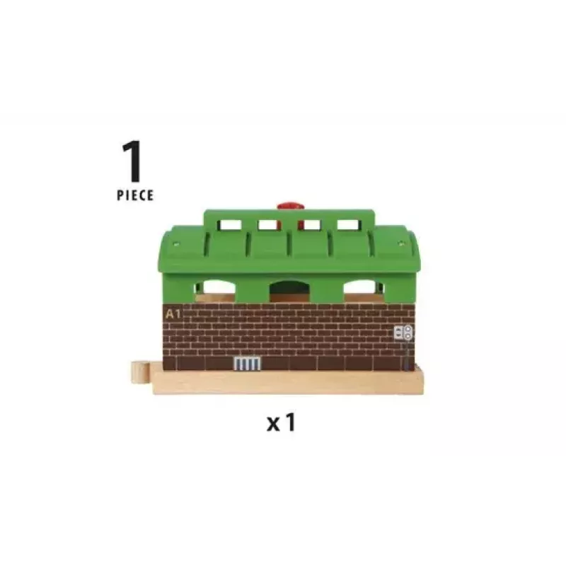 Pienoisjunalisävaruste BRIO junavarikko
